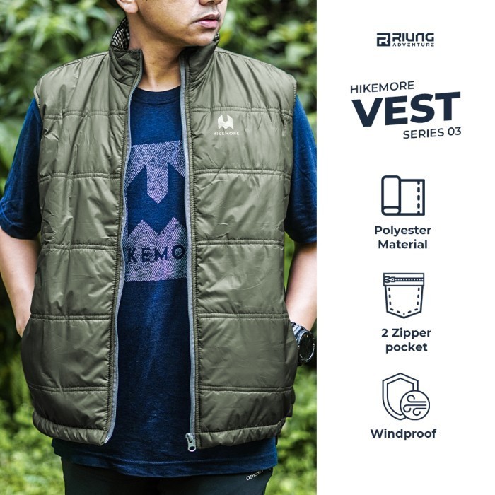 Vest Rompi Jaket Motor Pria Bikers Hikemore 03 Terbaru