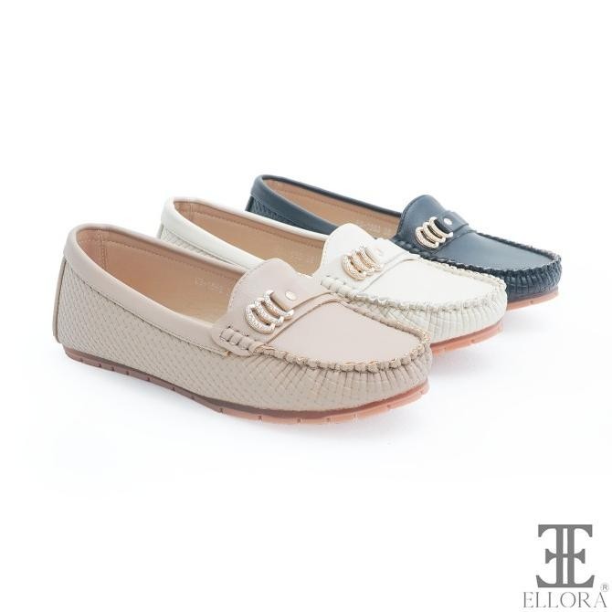 Ellora Eb-1563 Sepatu Flat Wanita Loafers Kerja Import