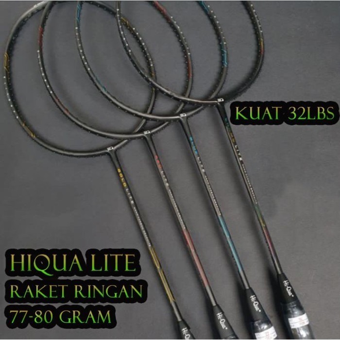 Raket Badminton HIQUA HI-QUA LITE GOLD/CHAMO/BLUE/RED LITE RINGAN 5U