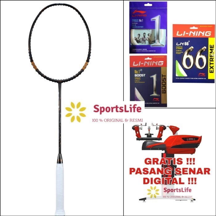 RAKET BADMINTON LINING TECTONIC 7 COMBAT ORIGINAL