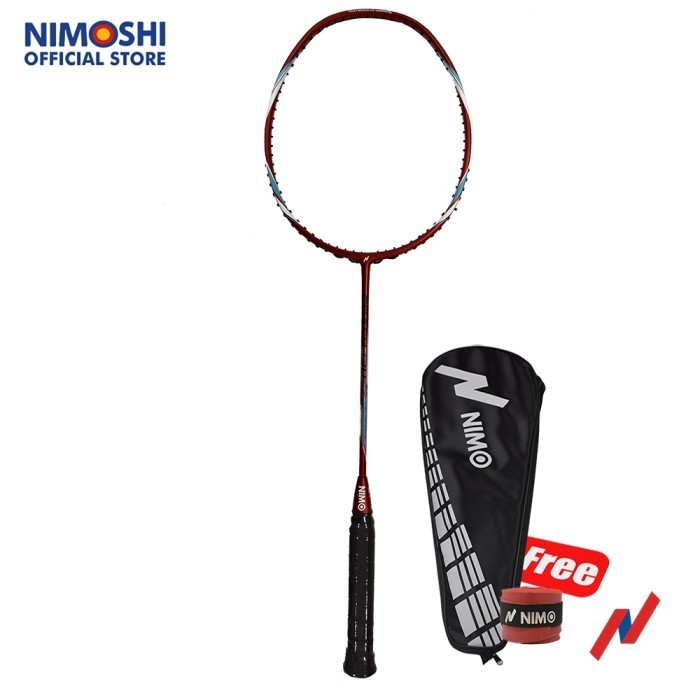 NIMO Raket Latihan Badminton COACH 130 + Bonus Tas dan Grip Handuk