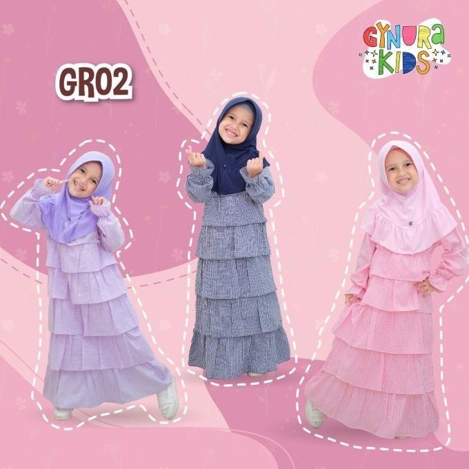 Gamis Gynura Kids Gr 02 // Gamis Anak Usia 3-11 Tahun By Gynura Kids Chipuchipuku