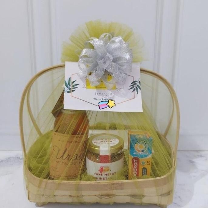 

Eid / Ramadan / Lebaran Bamboo Basket Healthy Hampers - Keranjang Uninissaa