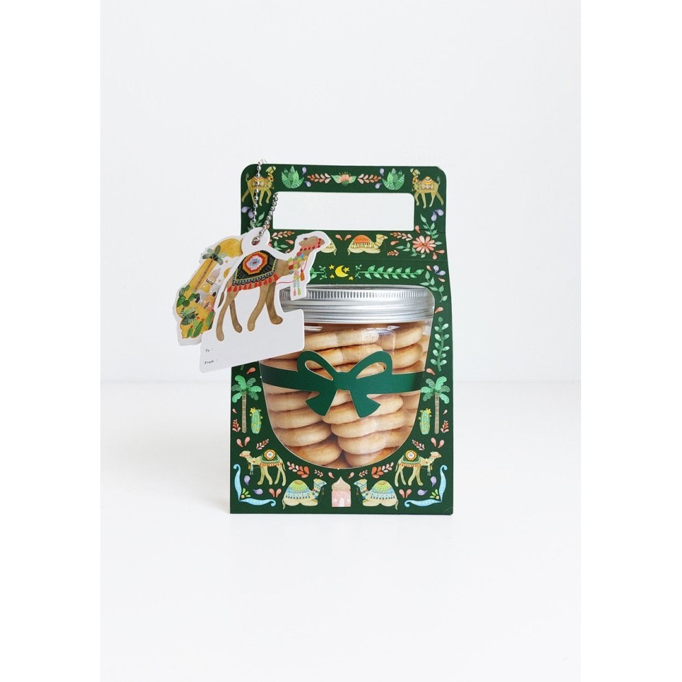 Kardus Toples Tabung Jar Kue Kering 600Ml Dus Lebaran Box Idul Fitri