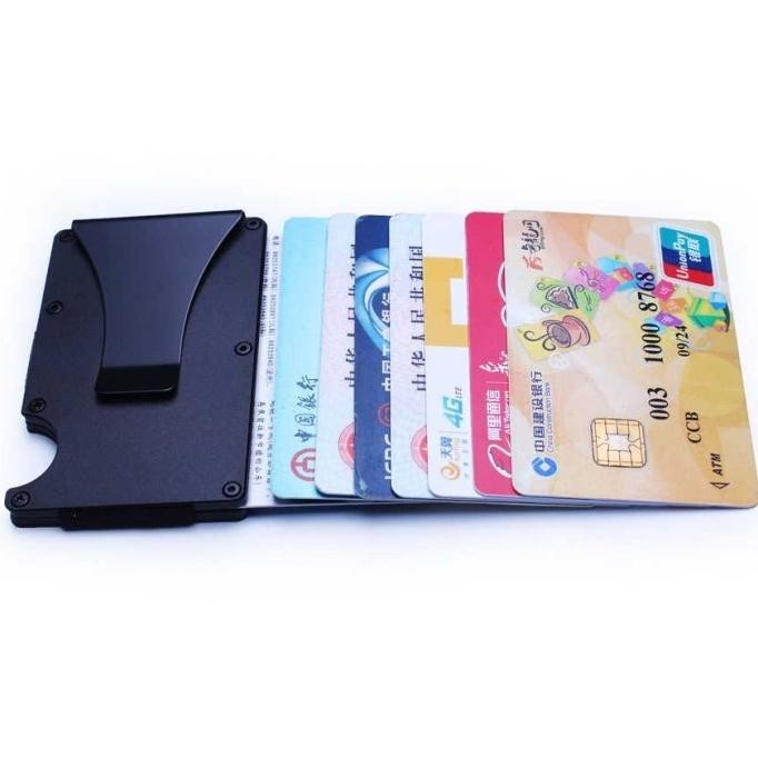 Carbon Fiber Wallet Metal Wallet Credit Card Holder Rfid Metal Card