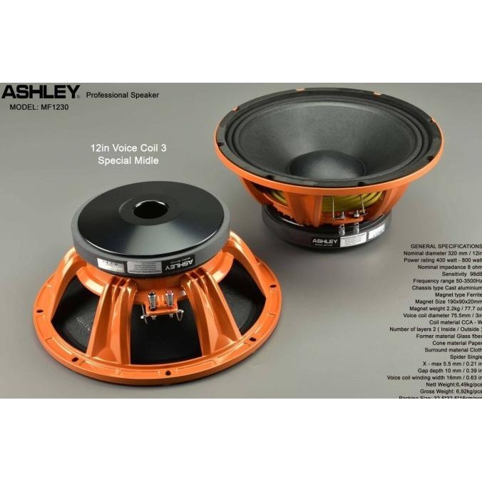 SPEAKER COMPONENT ASHLEY MF1230 MF 1230 MF12 30 ORIGINAL