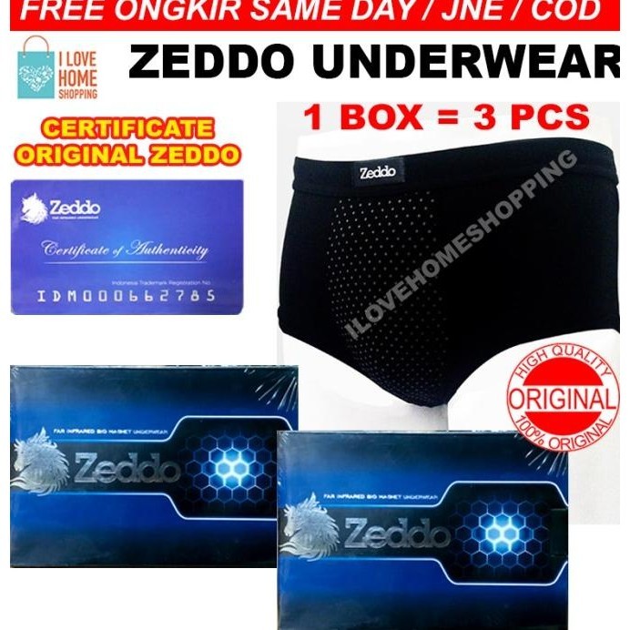 Zeddo celana dalam kesehatan Paket 1 ( isi 3celana )