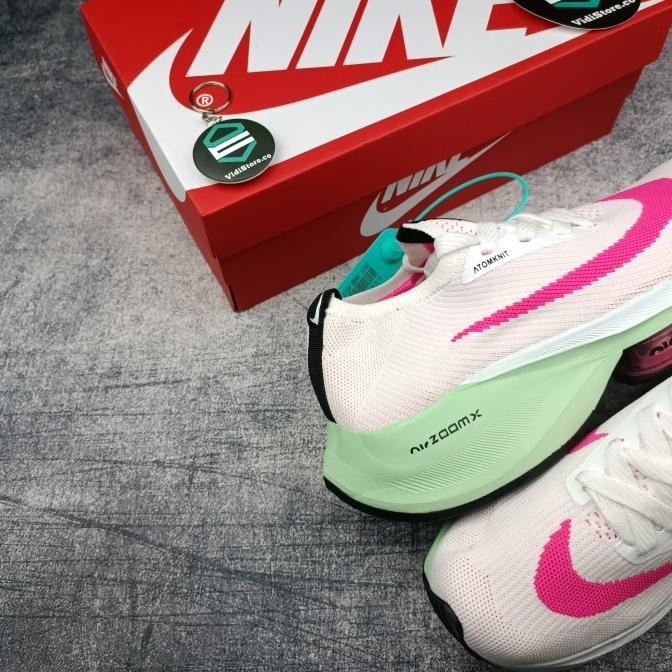 Sepatu Sneakers Wedges Wanita Nke Air Zoom X Alphafly Pink Rosy Green