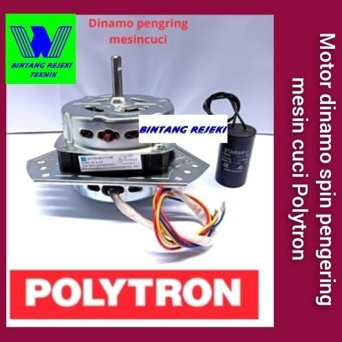 Motor dinamo spin pengering mesin cuci Polytron 2 tabung