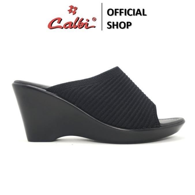 Calbi Sandal Wedges Rajut Wanita - Dq 1860