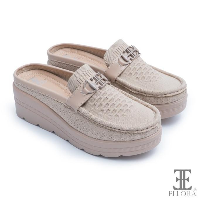 Ellora Eb-1214 Sepatu Sandal Wedges Wanita Import