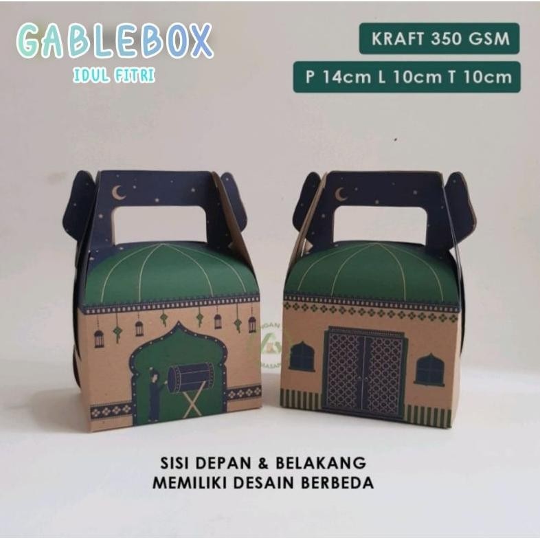

CR - Gable box/box hampers 1 pack isi 20 pcs gable box lebaran kekinian idul fitri TERLARIS