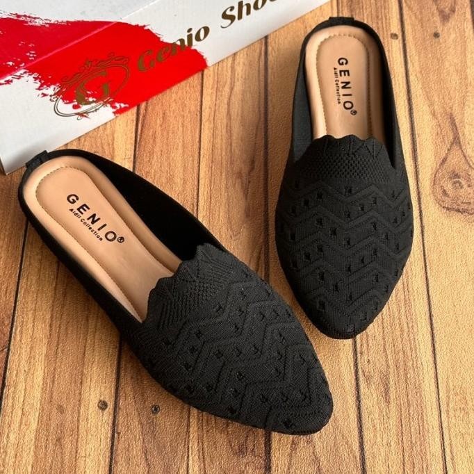 Jual Sandal Wanita Slop Rajut Import Genio Limited
