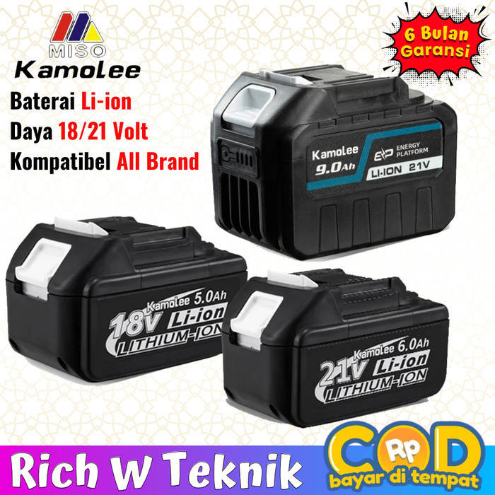 NEW Kamolee-Batrai Li-ion Power Tools-Batrai+Casger Kamolee 21V Model LXT