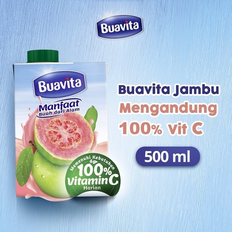 

Buavita Minuman Sari Buah Guava 500 ml