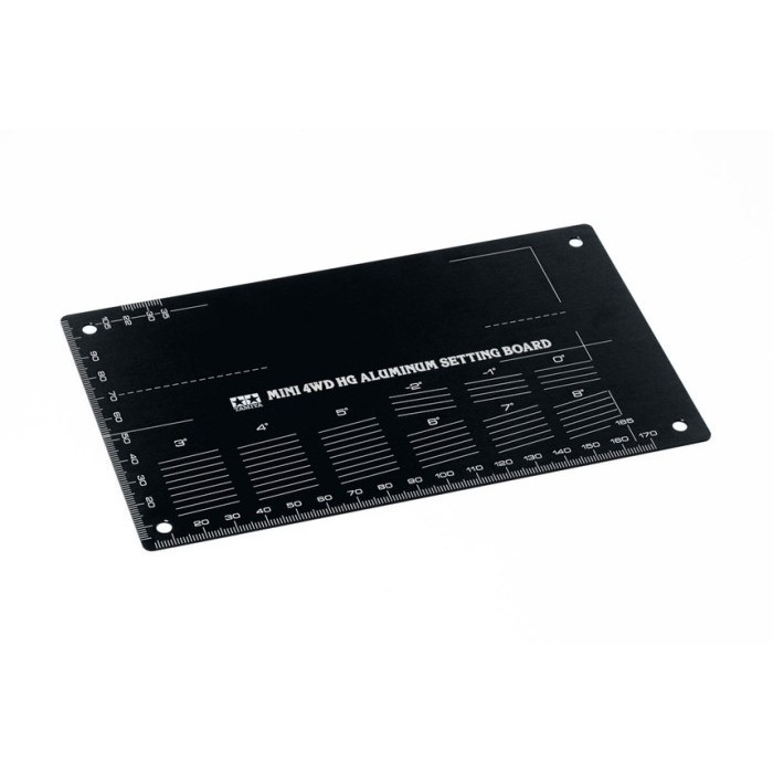 Tamiya 95507 Mini 4WD HG Aluminum Setting Board (Black)