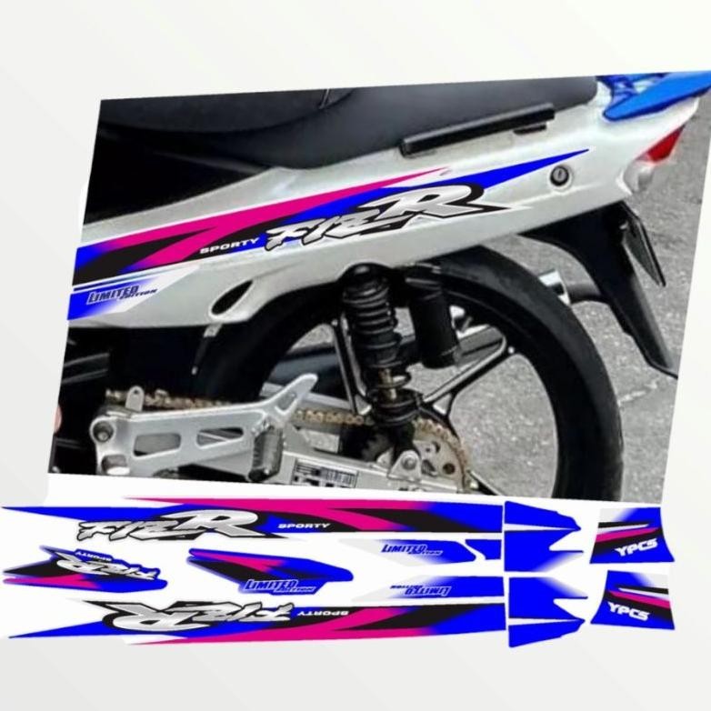 Barang Murah.Co Striping Sticker Fiz R F1 Zr Limited Edition Le Biru Putih Tahan Pernis Print Cuttin