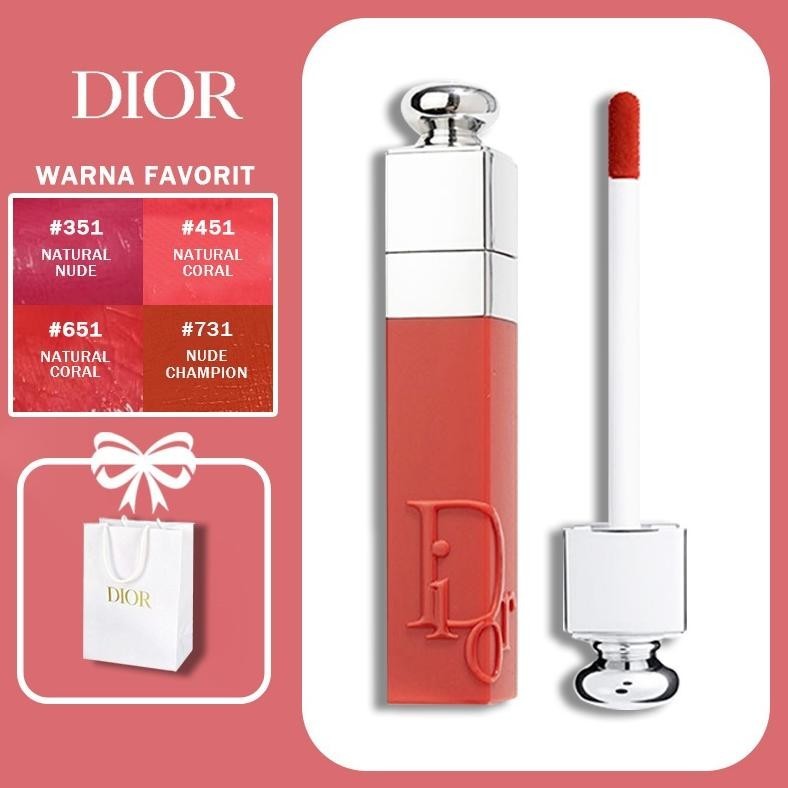 SALE Hadiah tahun baru DIOR Addict Lip Tint New formula Lip tattoo / Liquid Lipstick / Lip Gloss 351
