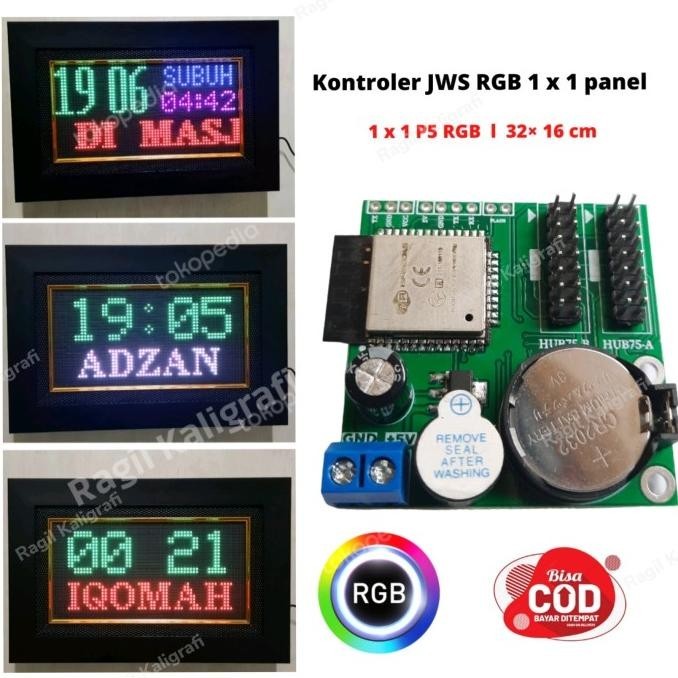 Kontroler Jws Kontroler Jam Sholat Digital 1 Panel Khusus Sodaqoh