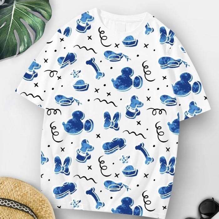 READY Kaos Wanita Oversized Jumbo Longgar Mickey Mouse Silahkan diorder