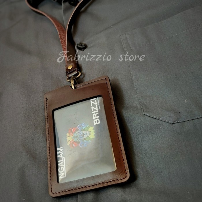 

BARANG TERLARIS id card executive kulit asli free grafir ukir nama