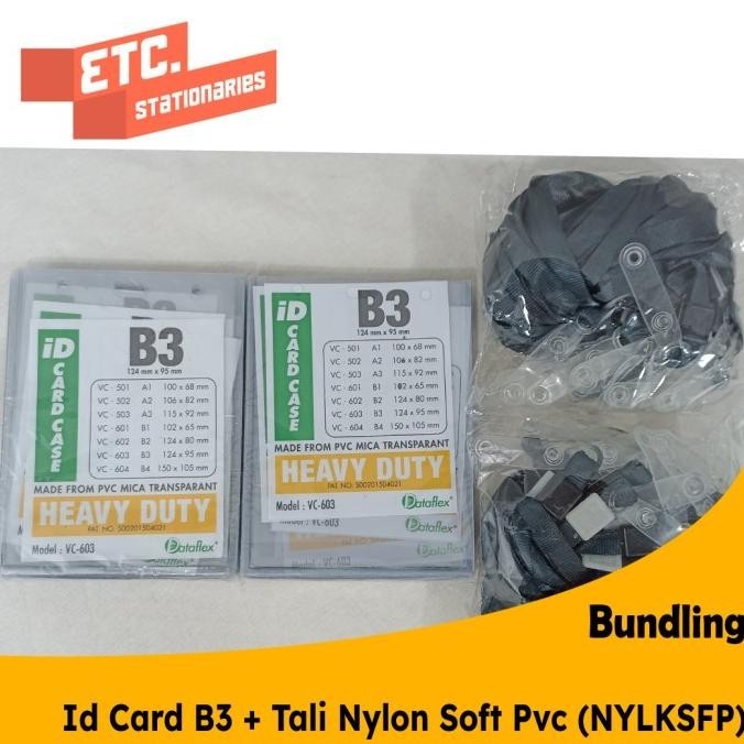 

Paket Bundling Id Card B3 + Tali Nylon Soft Pvc (Nylksfp) Kualitas Premium