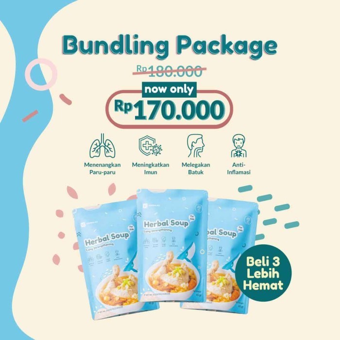 

Herbaleo Paket Bundling Sup Paru-Paru Anak