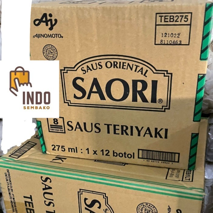 

saori saos teriyaki 275 ml dus isi 12 botol / Saori Saus Teriyaki dus