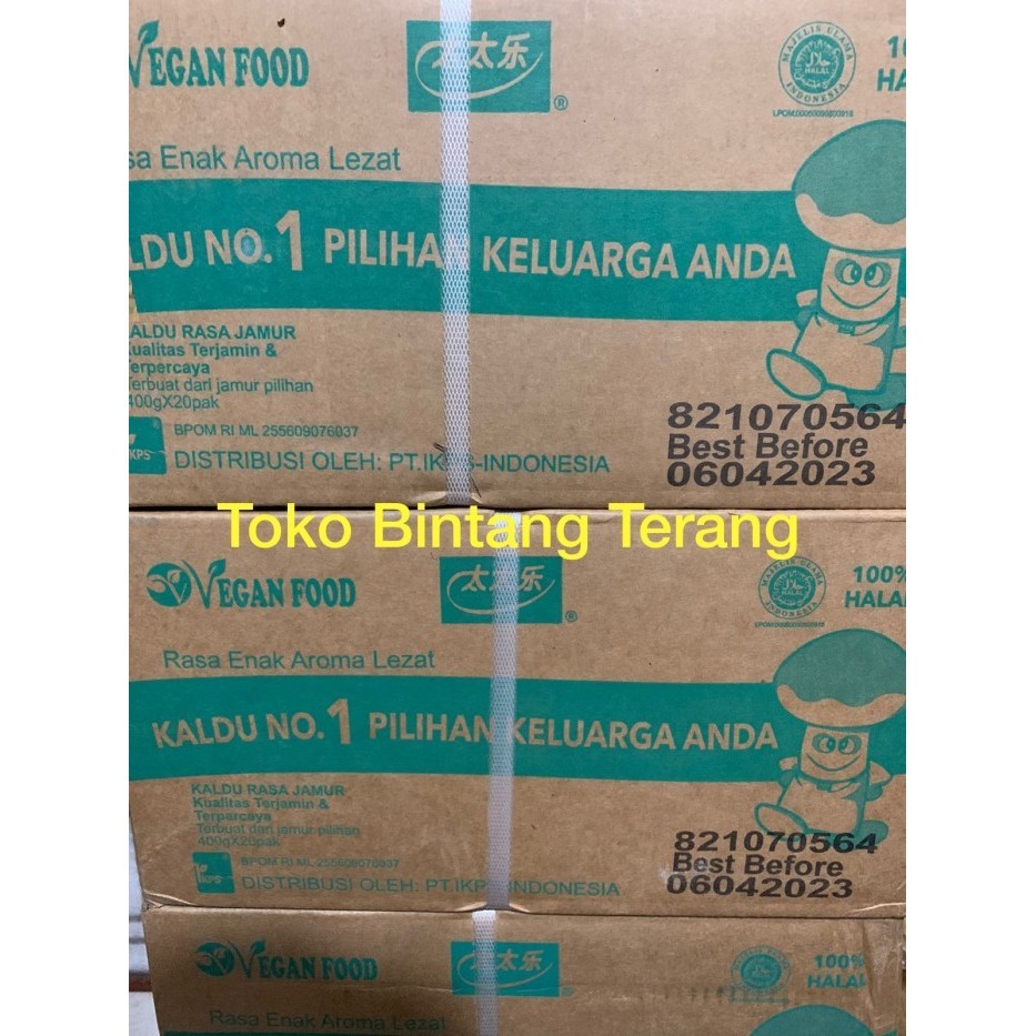 

Totole Bumbu Kaldu Jamur 400 gr x 20 pcs per 1 Dus/Karton Mokucing