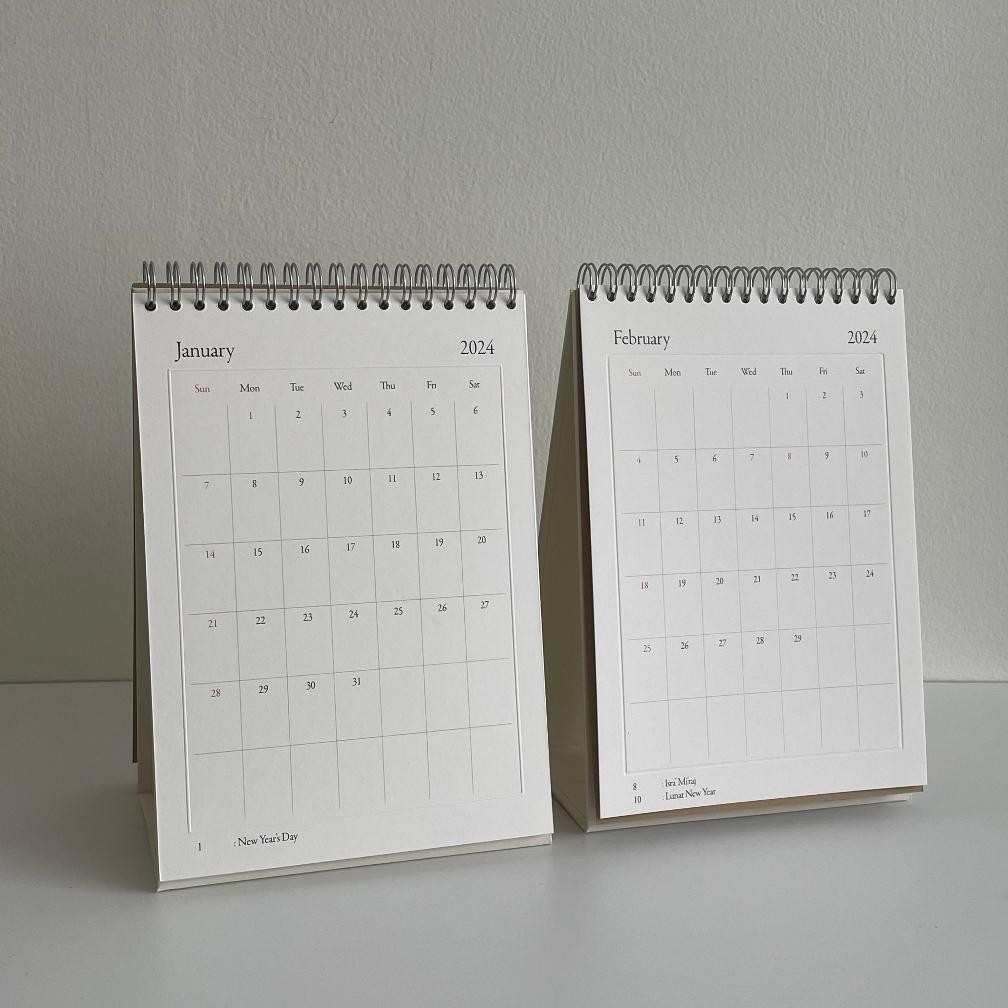 

ORIGINAL 2024 Desk Calendar by Keartas Studio (A5/Kalender Duduk/Kalender Meja/Monthly Planner) uj-32