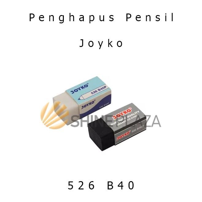 

Penghapus Pensil Putih Hitam Kecil Joyko 526 B40 - Pencil Eraser Joyko Q341