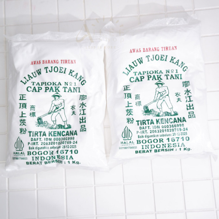 

JUAL Tepung Tapioka Sagu Cap Pak Tani Liauw Tjoei Kang 1 kg