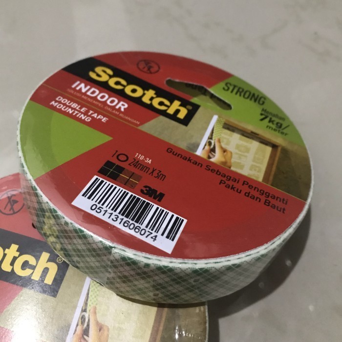 

HARGA DISKON Double tape 3M scotch indoor mounting 24mm x 3m