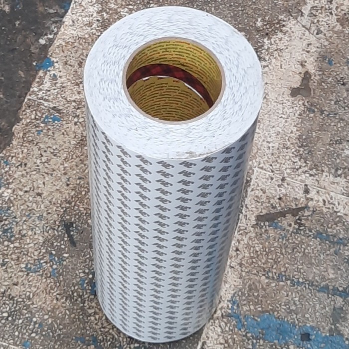 

Dobel tape side 3M 9075i lebar 30cm/300mm x 50 meter double tape tissu TERMURAH