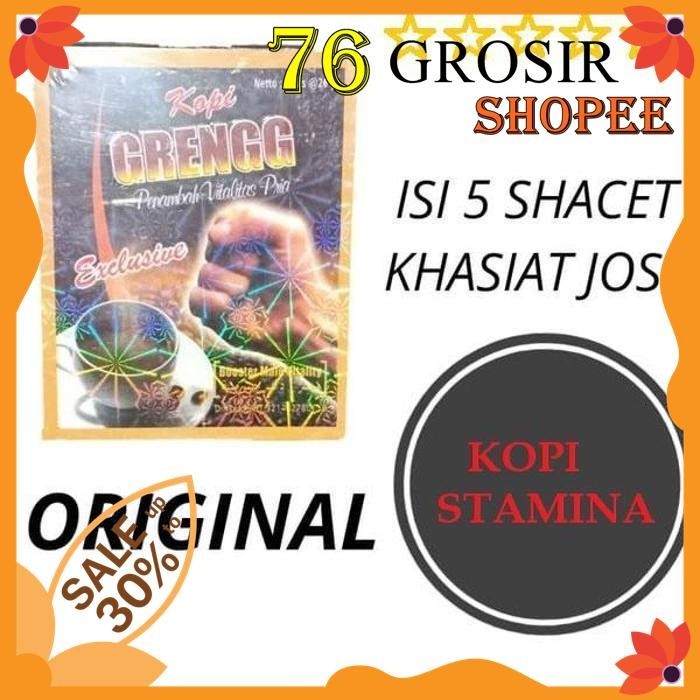 KOPI GRENGG ISI 5 KOPI GRENG JOSS PRIA DEWASA ORIGINAL AMPUH 