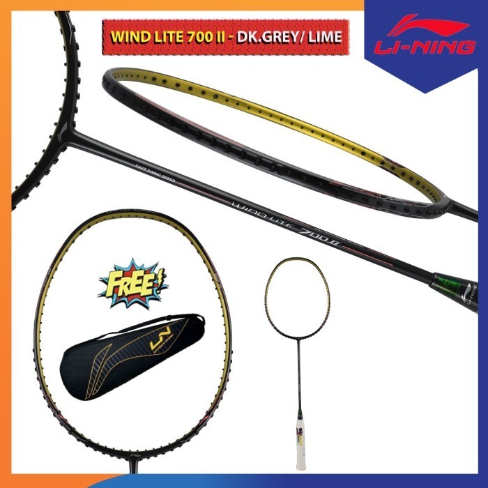 Lining Wind Lite 700 Ii Raket Badminton Original