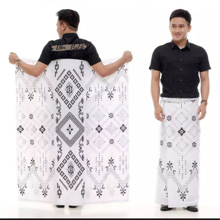 Promo Sarung Palekat Batik Pekalongan Pria Dewasa Motif Ekslusif Kang Santri - BALIMUN PUTIH Lebaran