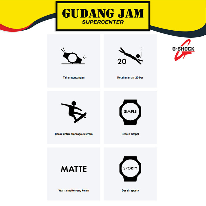 Gshock Dw-5610Su-8Dr Dw-5610 Dw5610Su Dw5610 Garansi Resmi 2 Tahun