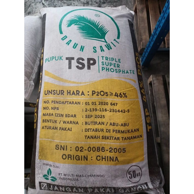 PUPUK TSP DAUN SAWIT kemasan 50kg ORIGINAL PABRIK