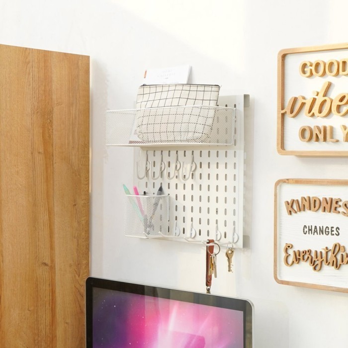 

BEBAS ONGKIR - Set Organizer Dinding pegboard rak dinding gantung Hanging Organizer
