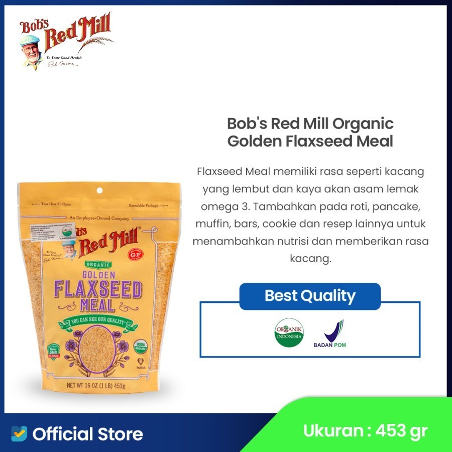 

Bob's Red Mill Organic Golden Flaxseed Meal 453 gr