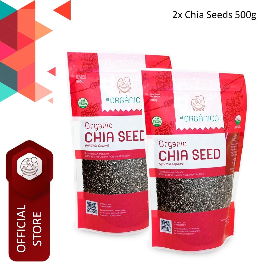 

Chia Seed Organic El Organico 500gr (Double Pack)
