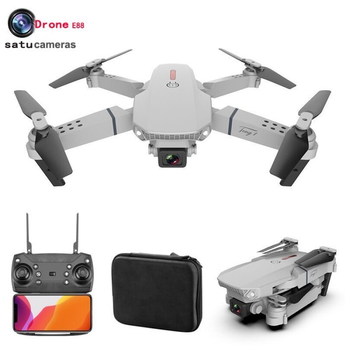 RC Drone E88 4K Camera Drone E88 Pro Camera Mini Drone-kamera tunggal