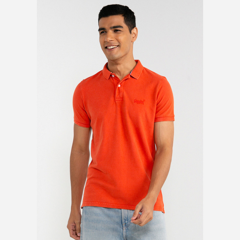 Superdry Vintage Destroy Polo Shirt - Original & Vintage Pria