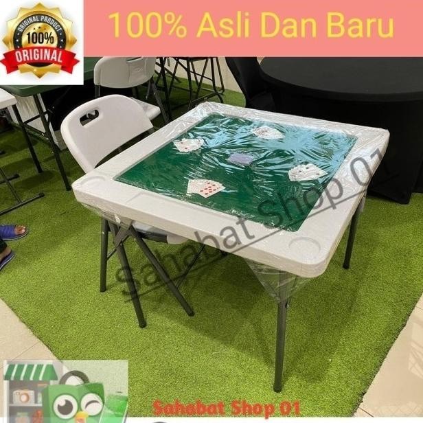 Krisbow meja mahjong /meja poker/meja lipat serbaguna/Meja teras l21