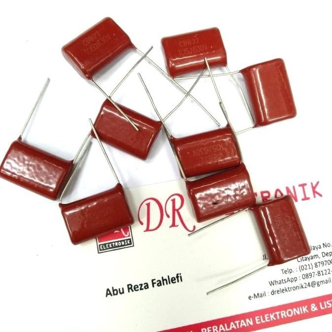 Milar Kapasitor Capasitor 105j 105 1,5uf 1,5 mikro uF 630 630v volt dre3 dijamin