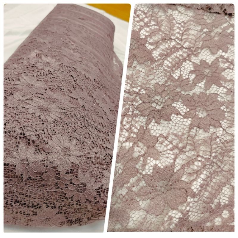 kain brukat Malika/Lace Malika meteran/kain brukat kebaya/seragam Bridesmaids