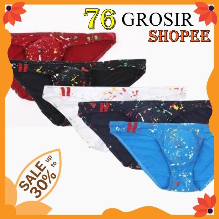 SEXY COLORFUL BIKINI BRIEF PRIA. MEN'S SEXY BRIEF UNDERWEAR. BEST SELLER