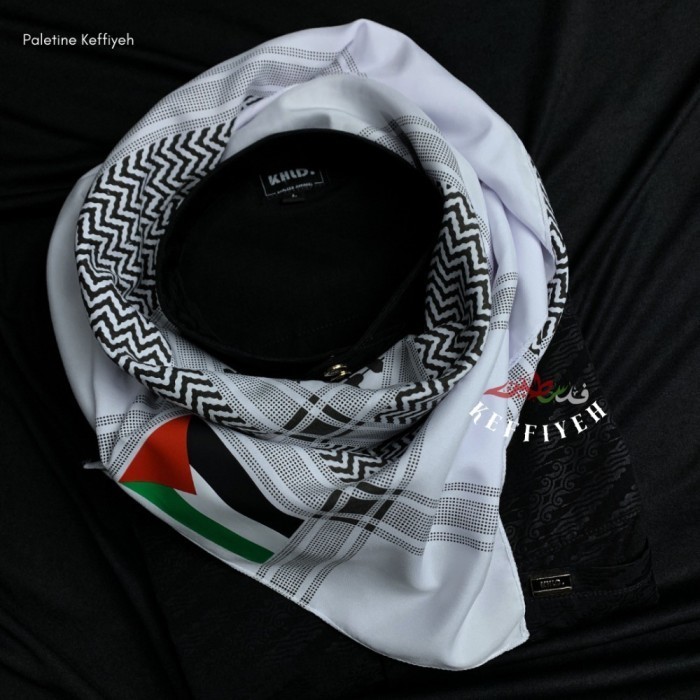 Sorban Keffiyeh Palestina Hitam Merah
