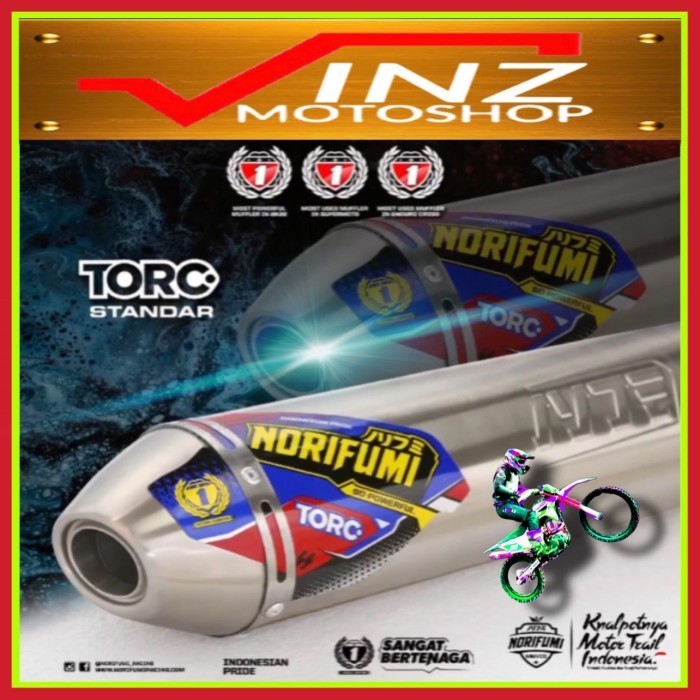 Knalpot Norifumi Torc Standar Klx Dt 150 Bf Crf 150 Wr 155 Original